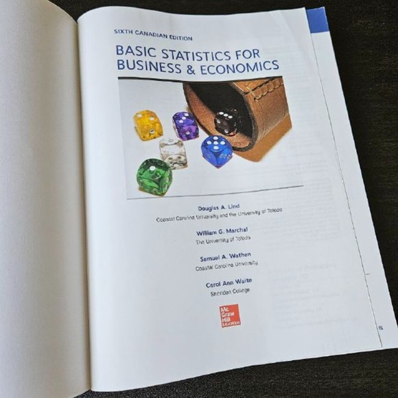 Basic Statistics for Business and Economics 6th Canadian Edition - Paperback - Picture 2 of 6
